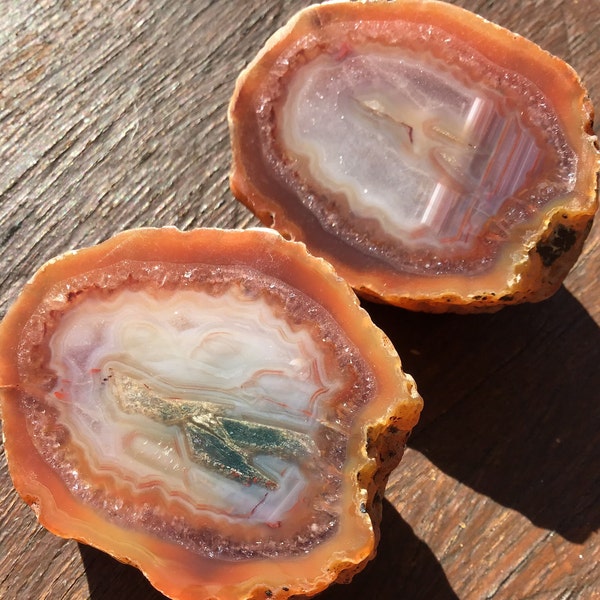 Polished Split Agate from Agate Creek, Australia