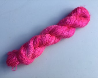 Hand dyed 4ply Silk/Kid Mohair yarn