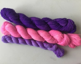 Hand dyed 4ply Sock wool - Merino/Nylon