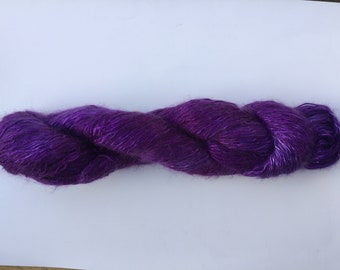 Hand dyed 4ply Silk/Kid Mohair yarn