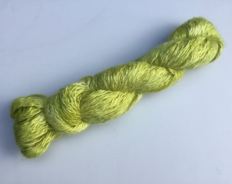 Hand dyed 4ply Silk/Kid Mohair yarn