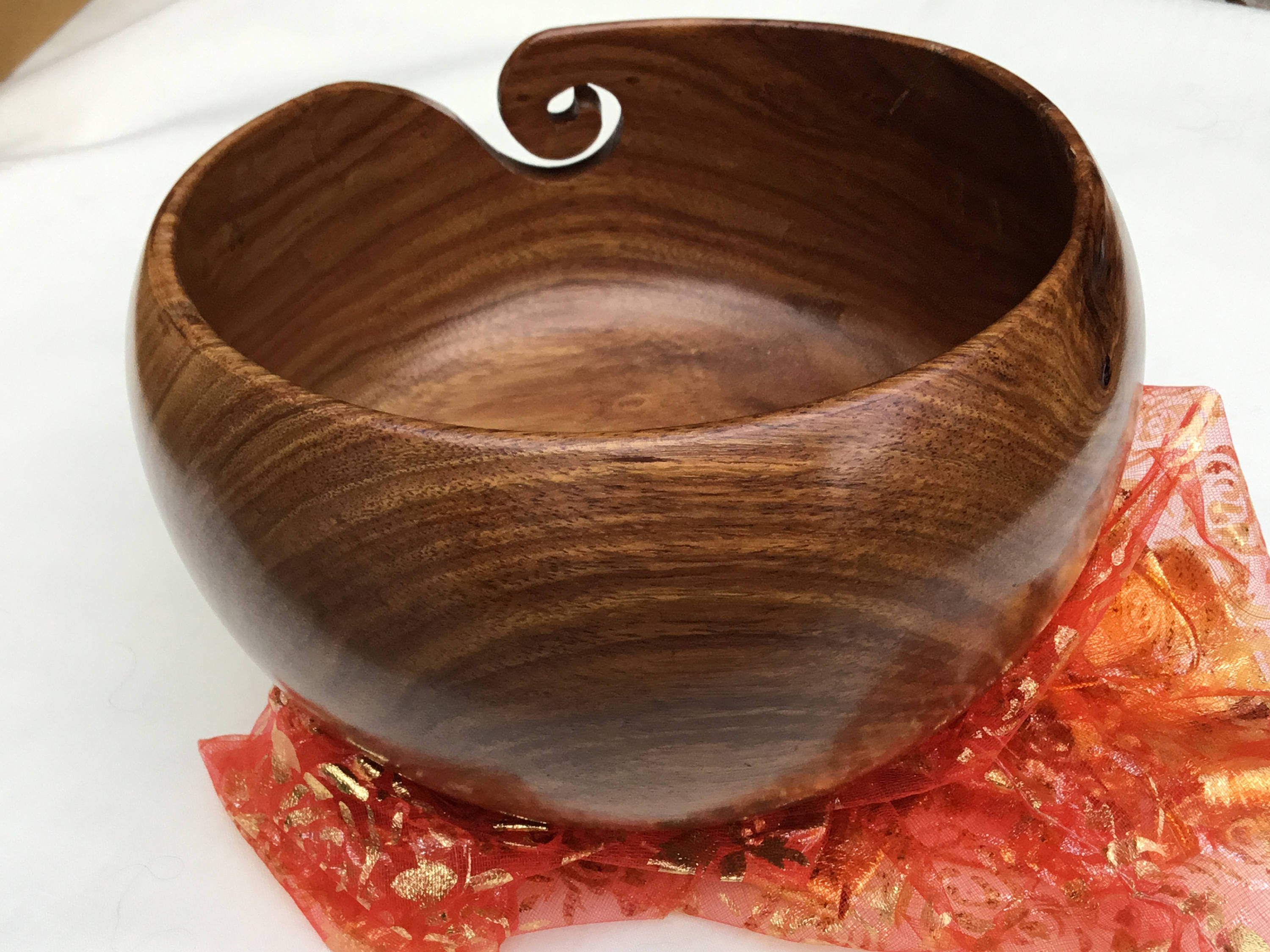 Indian Rosewood Yarn Bowl Etsy UK