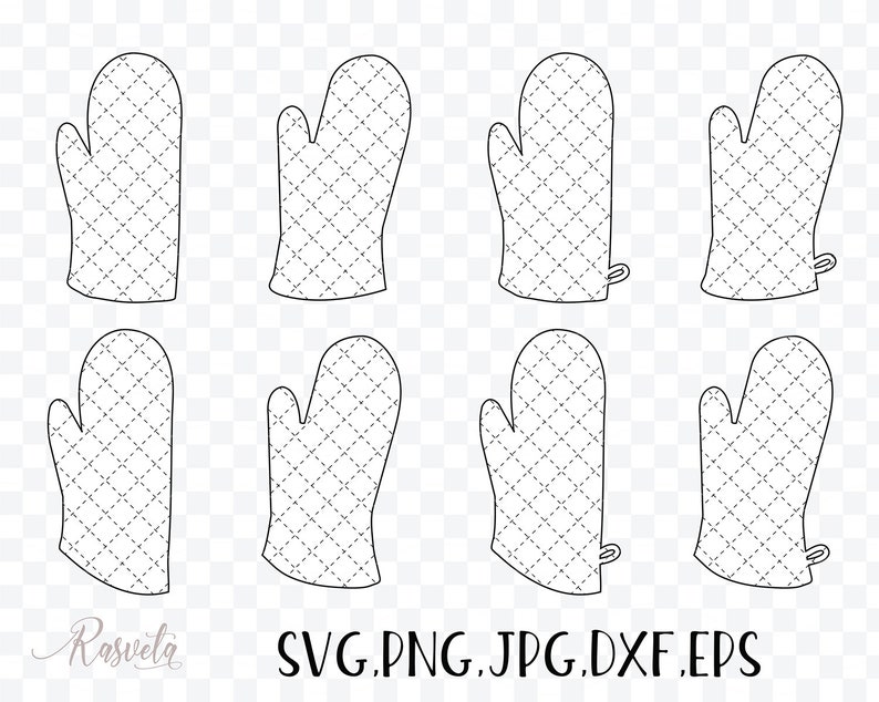Kitchen Accessories Oven Mitts And Potholders/ Oven Mitt Svg Etsy