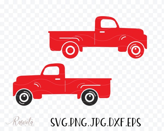 Download Vintage Pickup Old Farm Truck Clipart Etsy