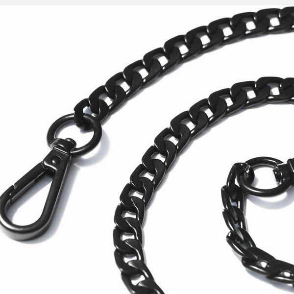 9mm Matte Black High Quality Purse Chain Strap,Alloy and Iron,Metal Shoulder Handbag Strap,Purse Replacement Chains,bag accessories, L1200