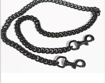 9mm Matte Black High Quality Purse Chain Strap,Alloy and Iron,Metal Shoulder Handbag Strap,Purse Replacement Chains,bag accessories, L1255