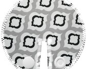 G-tube pads, Mic-key Button Feeding Tube Pads, AMT Button Cover, Pink and Greys 6