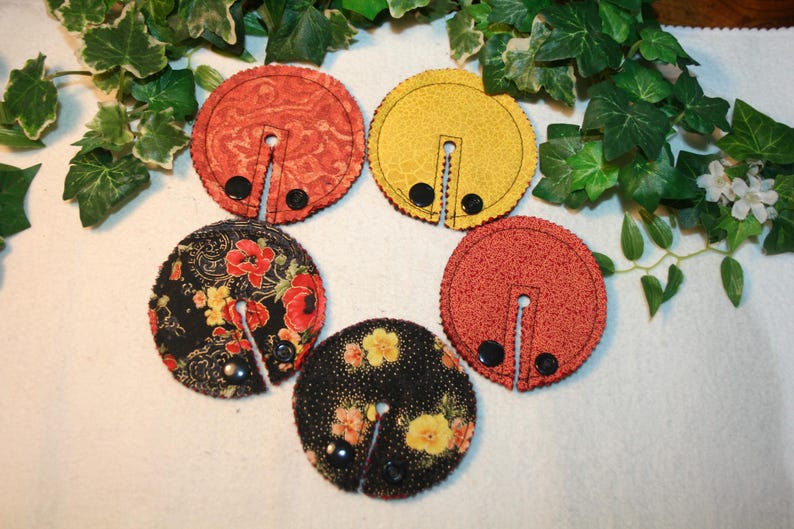 3.25 Inch Pads, G-Tube pads, GJ Tube pads, Feeding tube pads. Poppies set of 5 image 1