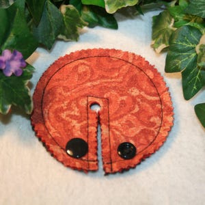 3.25 Inch Pads, G-Tube pads, GJ Tube pads, Feeding tube pads. Poppies set of 5 image 4