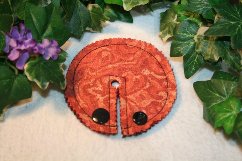 3.25 Inch Pads, G-Tube pads, GJ Tube pads, Feeding tube pads. Poppies set of 5 image 4
