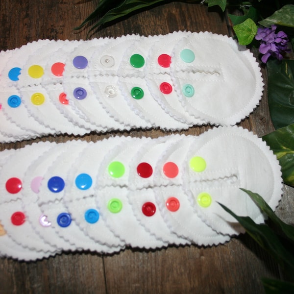 20 G-tube pads, Mic-key Button Feeding Tube Pads, AMT Button Cover, All White