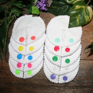 3.25 Inch Pads  G-tube pads, 10 G-tube pads, All White
