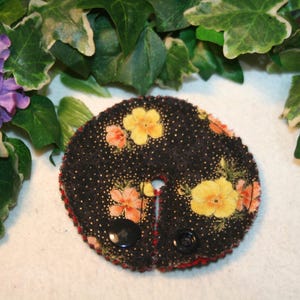 3.25 Inch Pads, G-Tube pads, GJ Tube pads, Feeding tube pads. Poppies set of 5 image 5