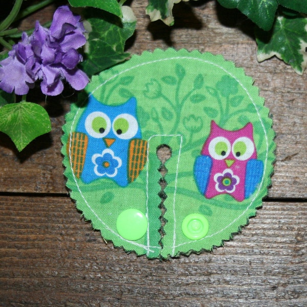 G-tube pads, Mic-key Button Feeding Tube Pads, AMT Button Cover, :Super cute Owls