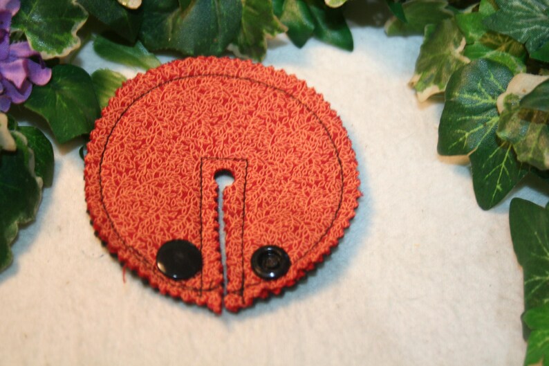 3.25 Inch Pads, G-Tube pads, GJ Tube pads, Feeding tube pads. Poppies set of 5 image 6