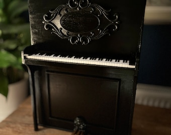 SD BJD 1/3 Doll prop Upright black Piano furniture for dolls