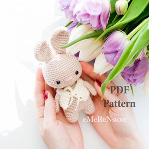 Alex the bunny pattern.Easter Bunny amigurumi pattern, kawaii bunny, crochet bunny pattern, pdf amigurumi doll, rabbit patern, easy pattern