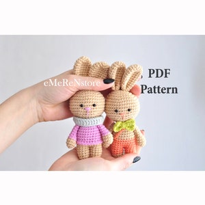 Amigurumi Pattern bunny in shorts, Easter Bunny, crochet bunny pattern, pdf amigurumi doll, rabbit patern, easy amigurumi pattern