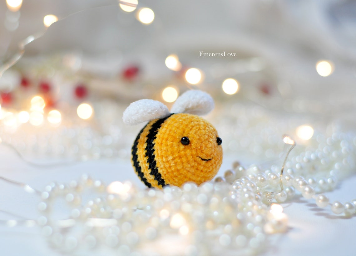 Crochet Bee Pattern Tiny Amigurumi Bee Pattern Easy Crochet Etsy
