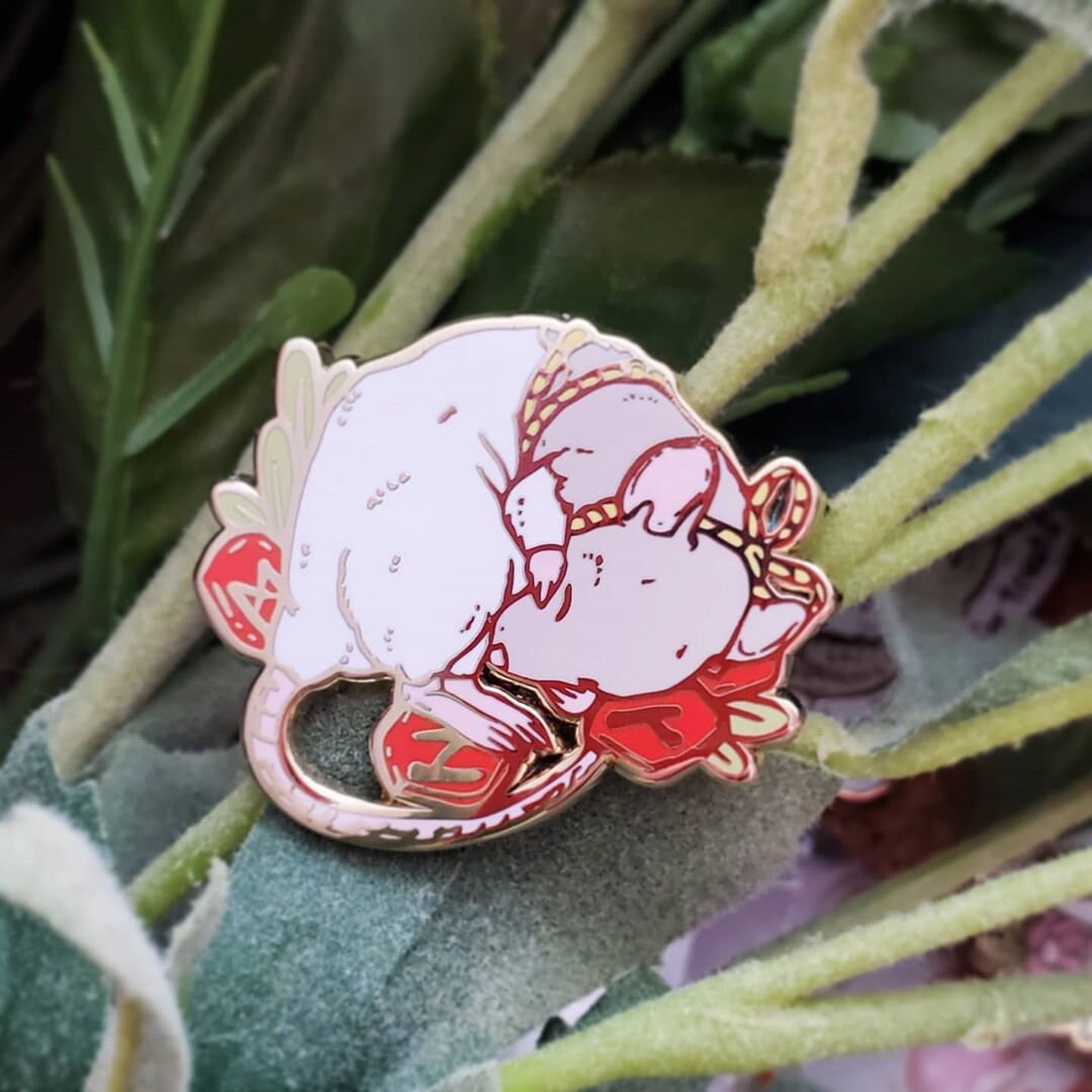 Rune Rats Runes and Rat Witchy Hard Enamel Pin - Etsy