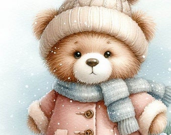 Digital AI Downloadable Teddy Bear Picture