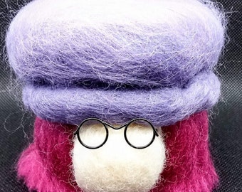 PONK GONK called Florence, needlefelted Heirloom keepsake ideal for Birthday or any occasion gift