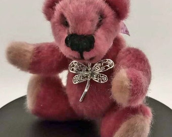 This is Blossom, a Keepsake Collect Bear, made with soft bear fabriv,  Ideal for a Birthday or special gift. Keepsake Present.