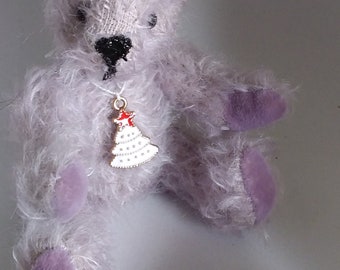 Leela Collectors Teddy Bear, Artist Teddy Bear, Miniature Bear, Christmas Keepsake