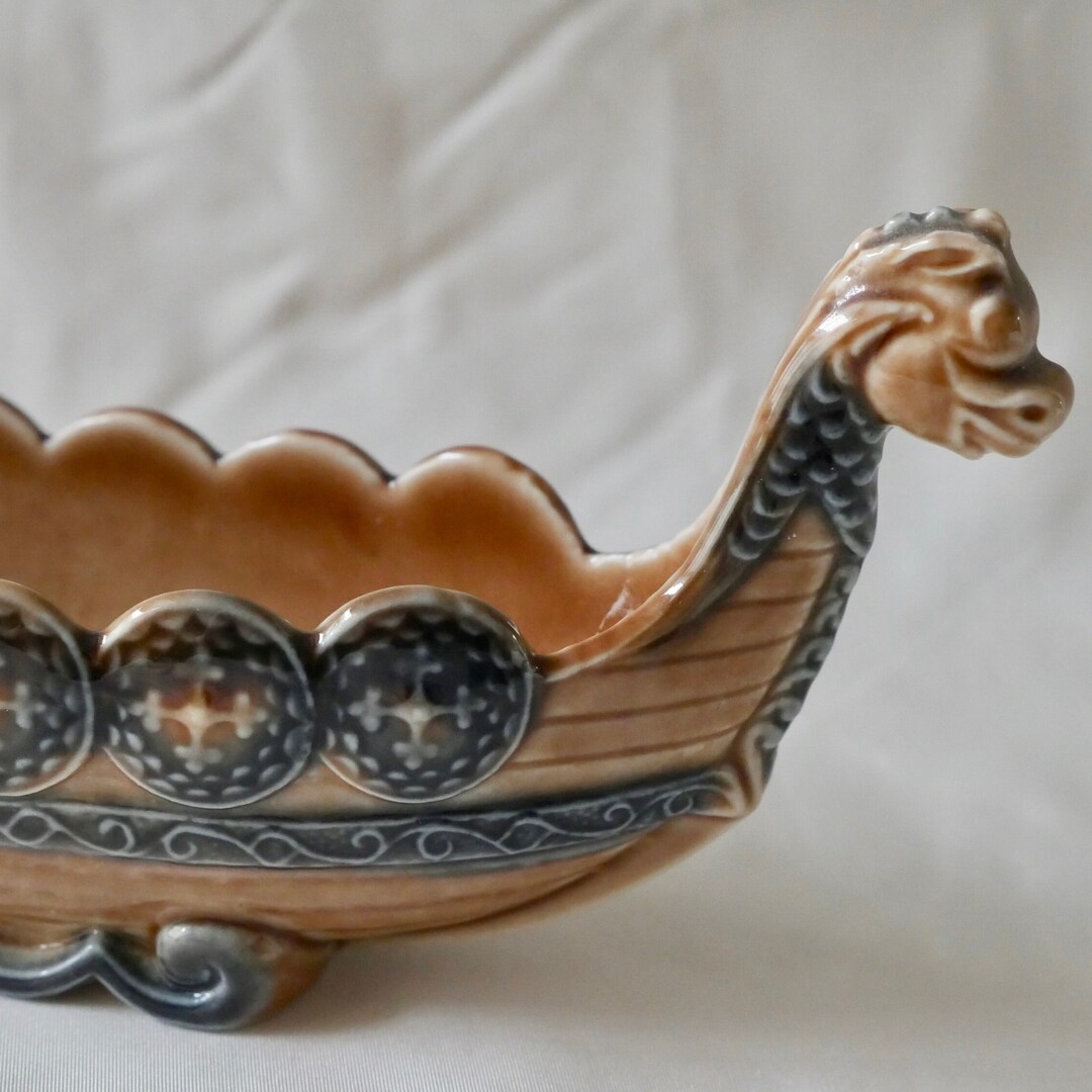 Wade Viking Ship Vintage Porcelain Long Boat Etsy UK