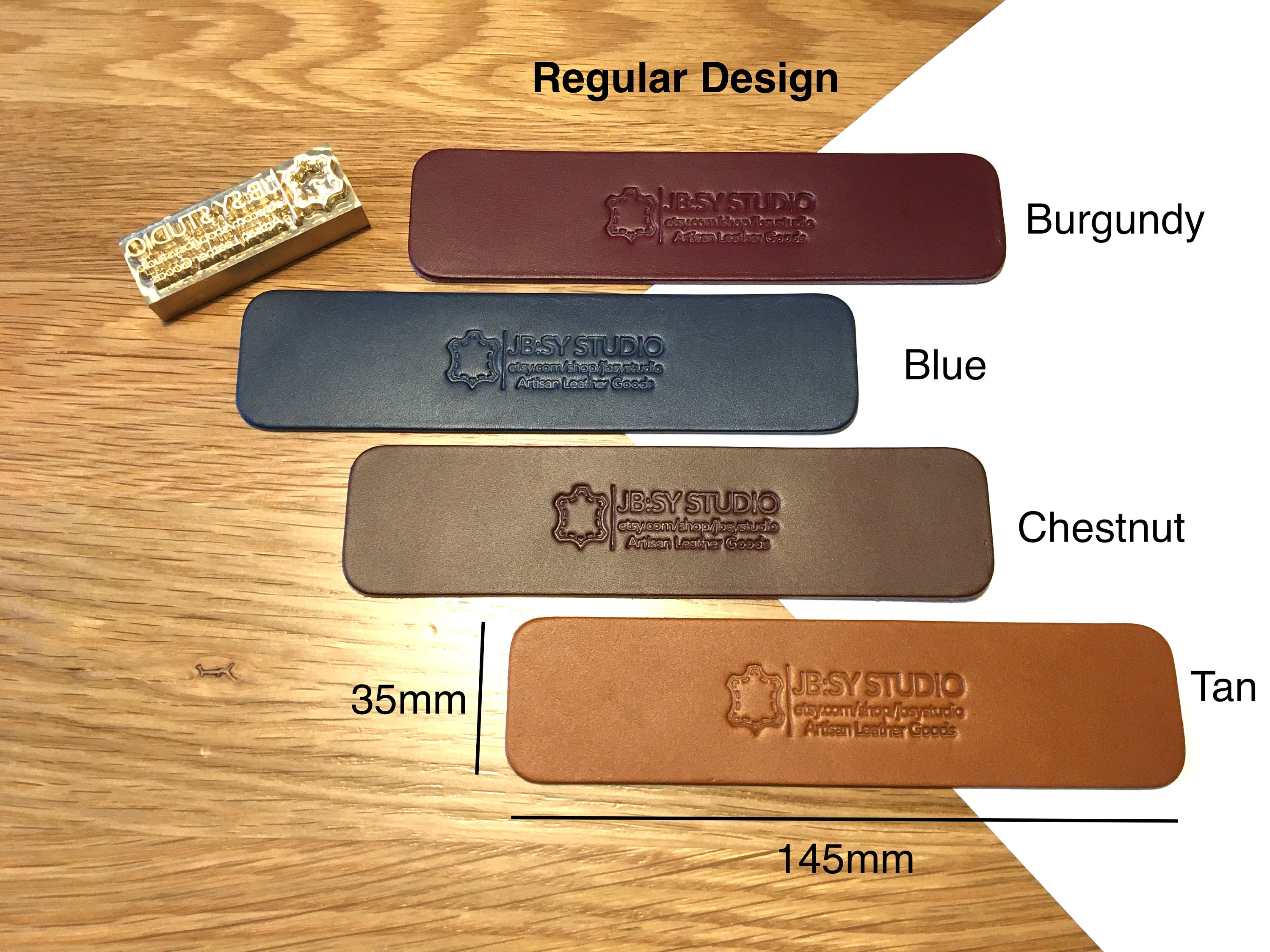 Bulk Pack Italian Leather Bookmarks With Custom Stamped Etsy