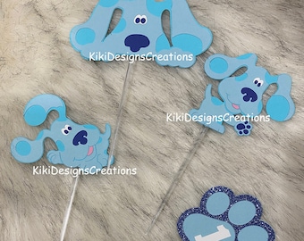Blue’s CupCake Topper, Blue’s Party Supplies