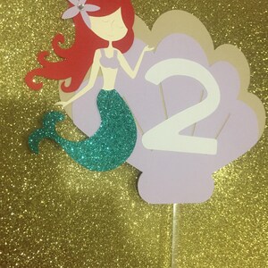 Mermaid Cake topper, Mermaid Smash Cake topper, Aqua & Lavender Mermaid