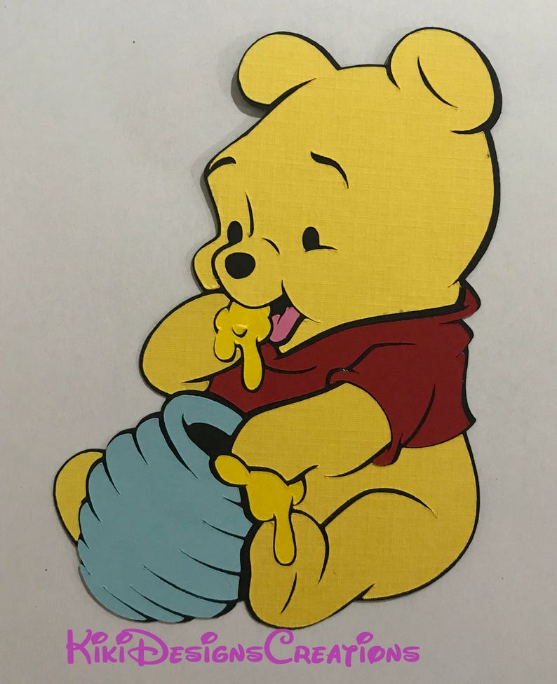 Baby Winnie the Pooh Tigger Piglet Eeyore cut out | Etsy