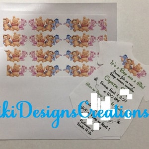 Winnie the Pooh Onesie Baby Shower Invite with envelopes