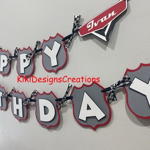 Cars Lightning McQueen Birthday Banner image 8