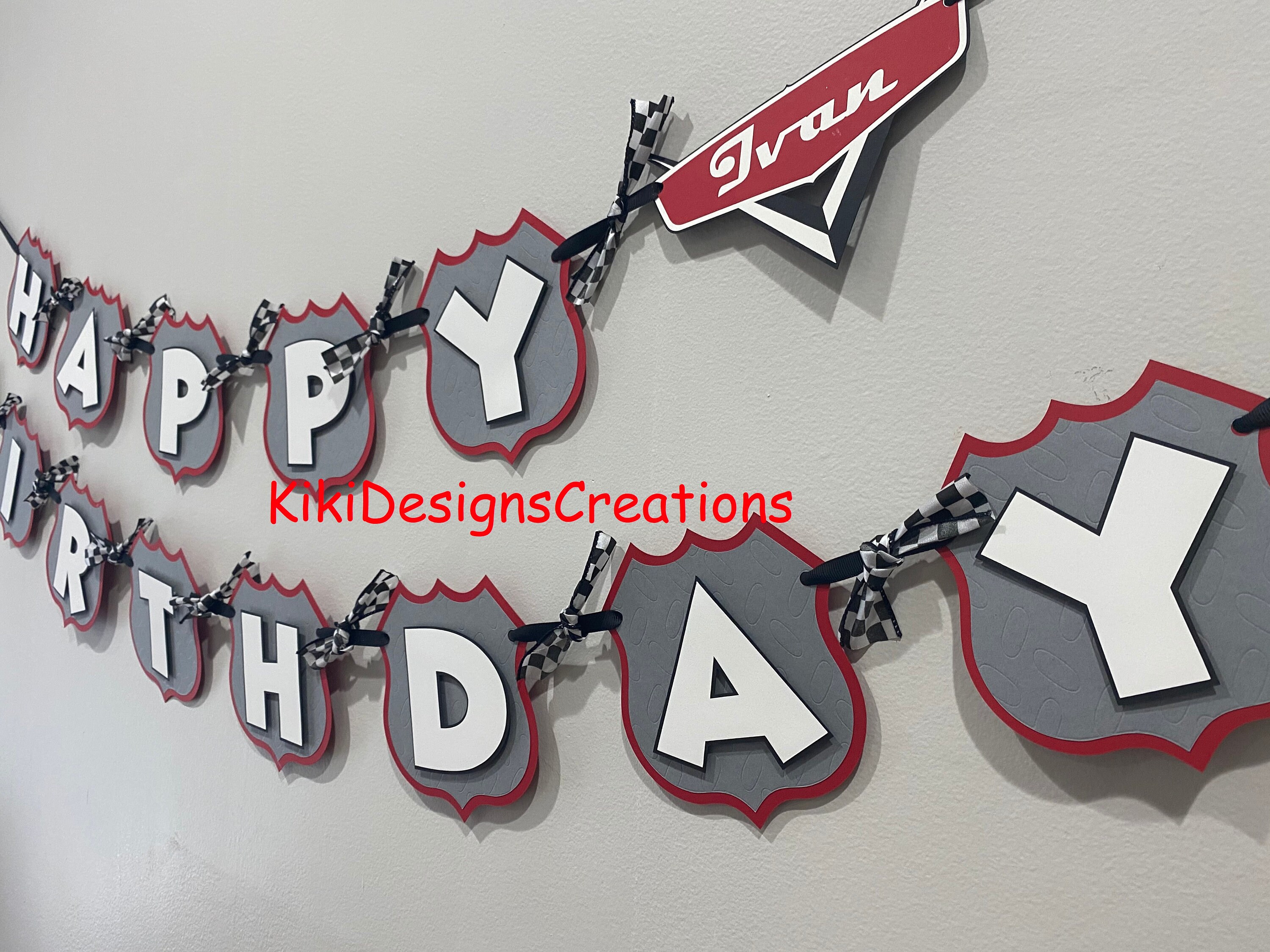 Cars Lightning Mcqueen Birthday Banner - Etsy