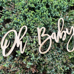 Oh baby Baby shower sign, Baby shower Decorations, Baby Sprinkle Decorations