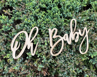 Oh baby Baby shower sign, Baby shower Decorations, Baby Sprinkle Decorations