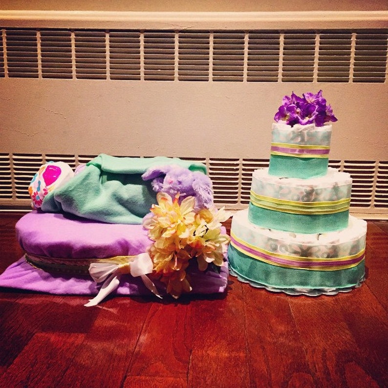 Diaper Cake. Pampers Diaper Cake. Custom Diaper Cake. Etsy