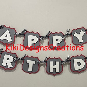 Cars Lightning McQueen Birthday Banner image 7