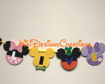 Baner urodzinowy Mickey Mouse Clubhouse, urodziny Mickey Mouse, baner Mickey and Friends