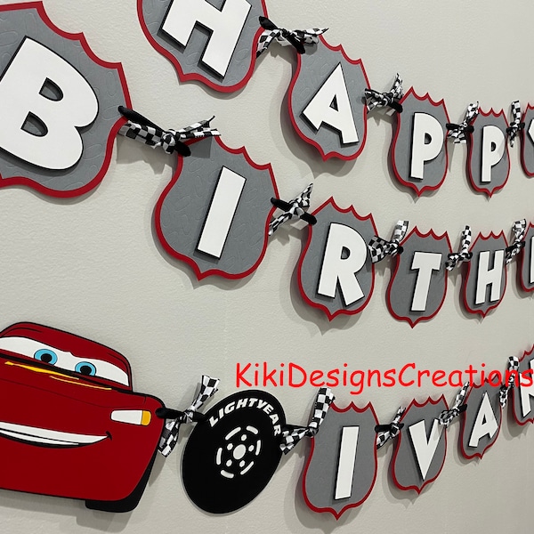 Lightning Mcqueen Birthday Decorations - Etsy