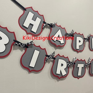 Cars Lightning McQueen Birthday Banner image 6