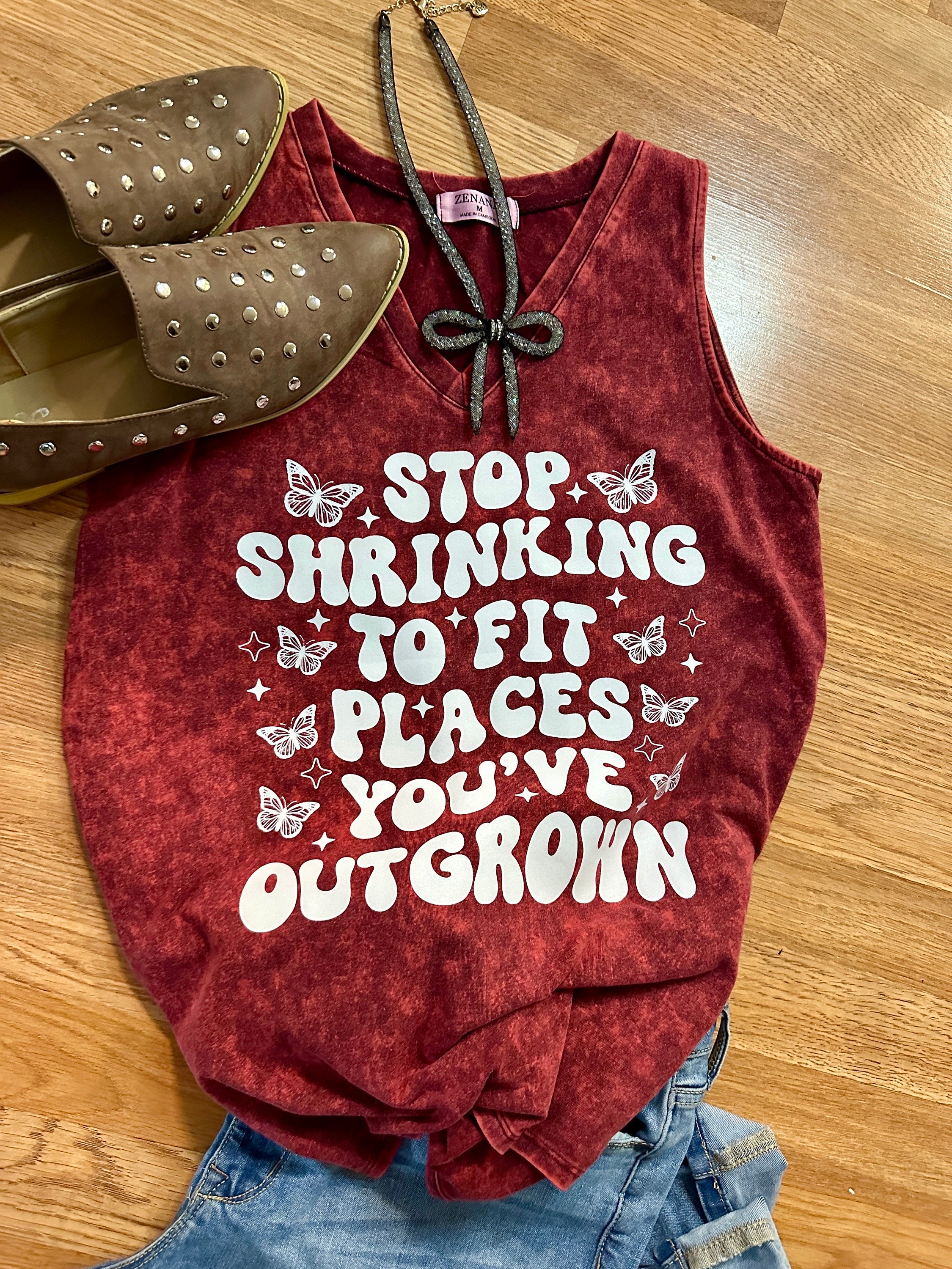 Stop Shrinking to Fit Into Places You’ve Outgrown Tank - Etsy