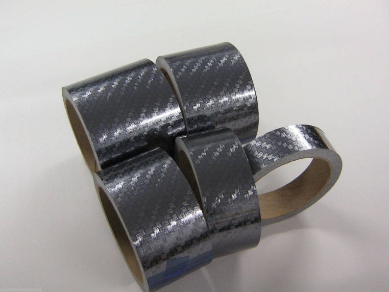 Carbon Fiber Vinyl Tape, Diagonol Style, Automotive Grade, Choose Your Size, Adhesive Tape image 2