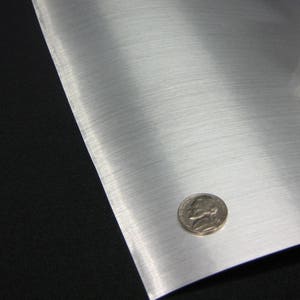 Brushed Aluminum Sign Vinyl, Choose Your Color and Size, Self-adhesive ...