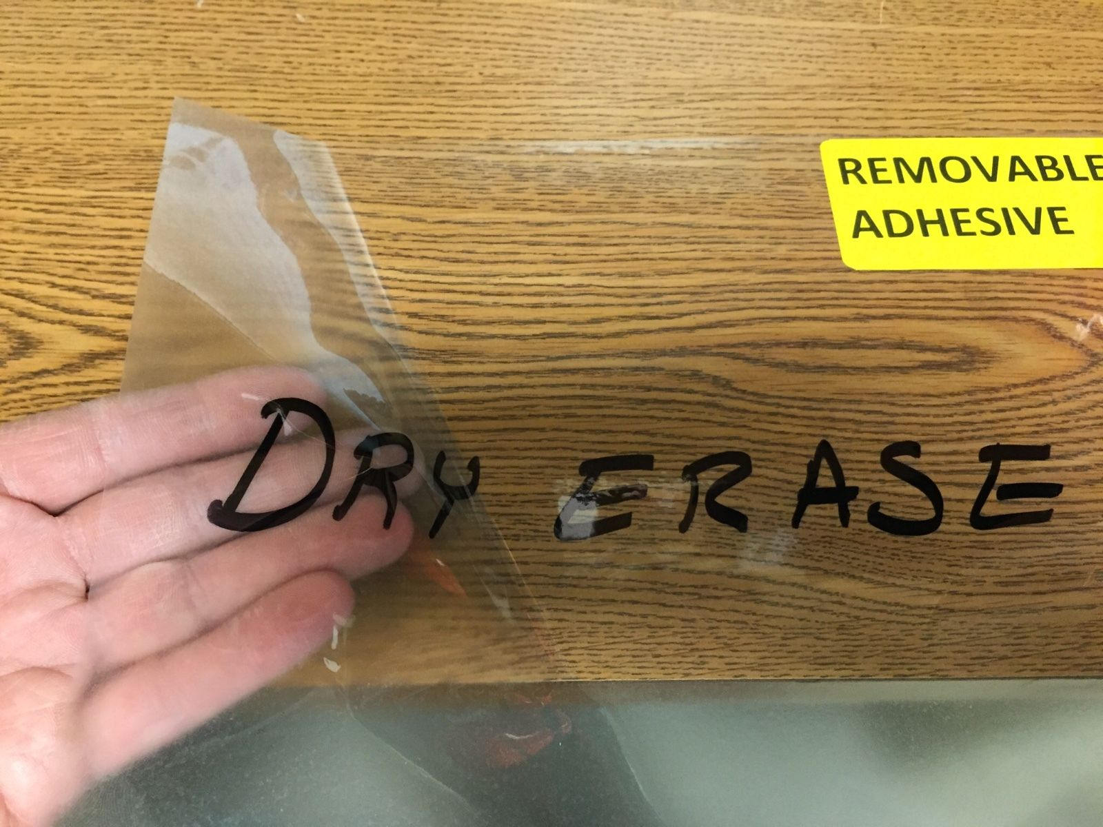 CLEAR Dry Erase Vinyl Film With Removable Adhesive Use With Etsy