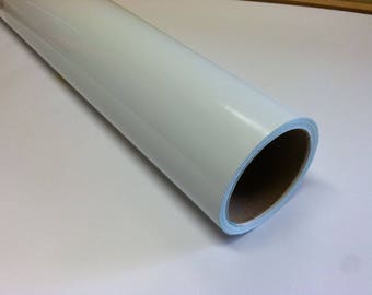 WHITE Dry Erase Vinyl Film With Removable Adhesive, Used with Dry Erase Markers