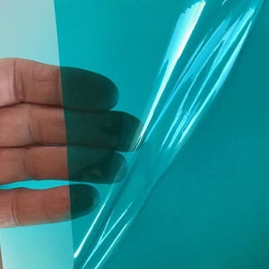 Transparent Colored Adhesive Tape, Free Shipping for USA, Choose Your Size and Color Turquoise