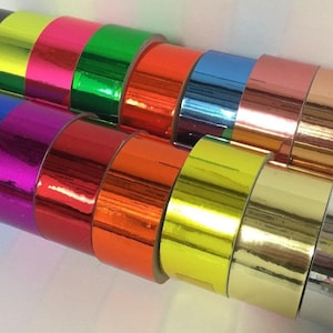 Colored Chrome Tape, Adhesive Tape, Free Shipping for USA, Choose Your Size and Color